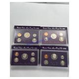 US proof sets 1990, 91, 92, 1993