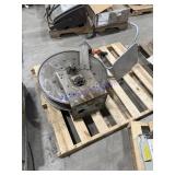 Hydraulic hose line reel