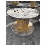 One wood wire reel