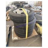 Goodyear 10 lug two 25\70 R 19.5 tire tires rims