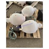 Three LED street lights New