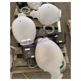 Three LED street lights New