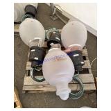 Three LED street lights New