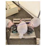 Three LED street lights New