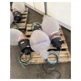 Three LED street lights New