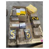 Assorted reflective numbers and letters