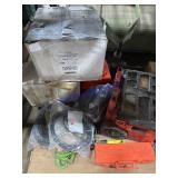 Tool boxes, cables, straps, safety Equipment