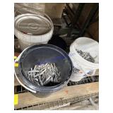 Three barrels of wheel weight leads
