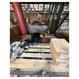 Assorted tools, safety, harnesses tool pouches