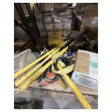 Assorted tools, shovels, miscellaneous