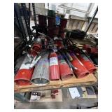 Assorted fire extinguishers
