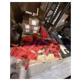 Safety triangles, fire, extinguisher holders,