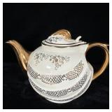 Vintage Hall China Cream White Heavenly Gold >