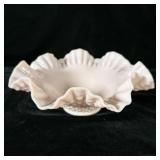 Vintage Fenton pink pastel Opaque Glass Hobnail >