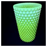 Fenton Emerald Green Hobnail Uranium Glass >