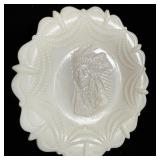 Vintage Westmoreland Indian Chief White Embossed >