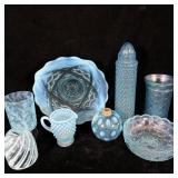 Fenton coin.perfume bottle, cream cup, Northwood>