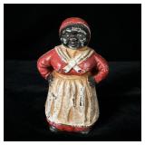 Vintage cast-iron an Jemima piggy bank 5.75"