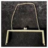 Antique sterling silver purse clasp