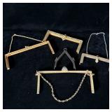 (5) antique purse claps