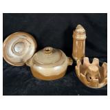 Frankoma Woodland Moss Casserole Dish, Tea Warmer>