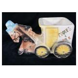 American Bisque Ceramic Horse Buggy Cat Cookies &>