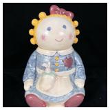 Treasure Craft Rag Doll Sugar Cookie Jar
