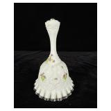 Fenton Bell Hand Painted Signed Snow Crest >