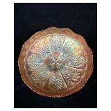 Fenton Marigold Carnival Glass Peacock Grape >