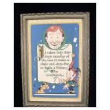 Antique picture smile don
