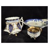 Antique Victorian tea cup sugar cup and bowl