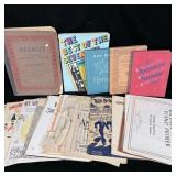 Antique and vintage music books