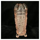 Vintage Pink Depression Glass Grape and Cable >