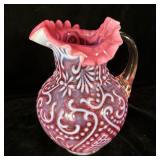 Antique Northwood Cranberry Opalescent  Arabian >