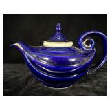 Vintage Hall Aladdin Genie Cobalt Blue 6 Cup >