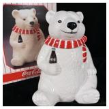 1994 Coca-Cola Bear Cookie Jar w/ original box