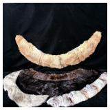 Antique real fur scarfs