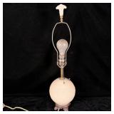 1940s Table Lamp Globe Lights up has matching >