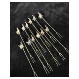 Sterling Silver Alpaca Cocktail Olive Pick 4"