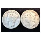 1931 & 1931-D Silver Mercury Dimes