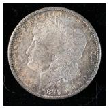 1879-S Silver Morgan Dollar Double 9 MS w/Toning