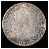 1880-S Silver Morgan Dollar MS w/Toning