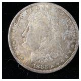 1883-O Silver Morgan Dollar MS w/Toning