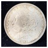1884-O/O Silver Morgan Dollar AU w/Toning