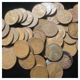 (50) Wheat Pennies