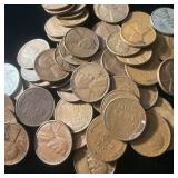 (50) Wheat Pennies