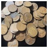 (50) Wheat Pennies