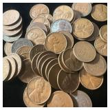 (50) Wheat Pennies