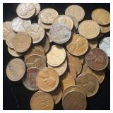 (50) Wheat Pennies