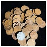 (50) Wheat Pennies W/ steel pennys